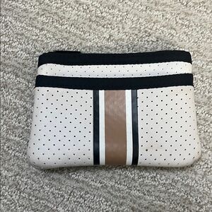 Haute Shore Cream and Tan Neoprene Women's Spacious Wallet